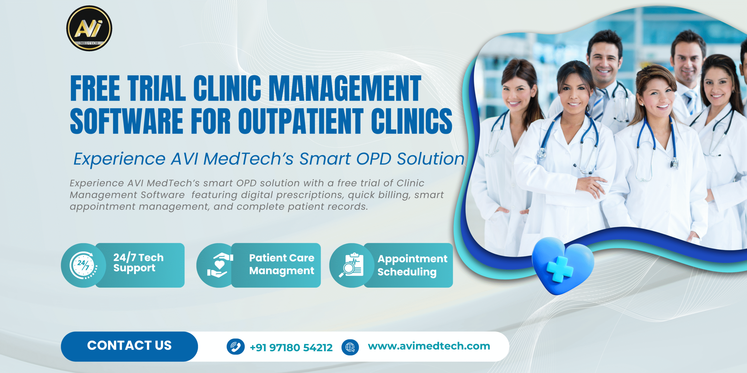 Free Trial Clinic Management Software for OPD Clinics | free demo