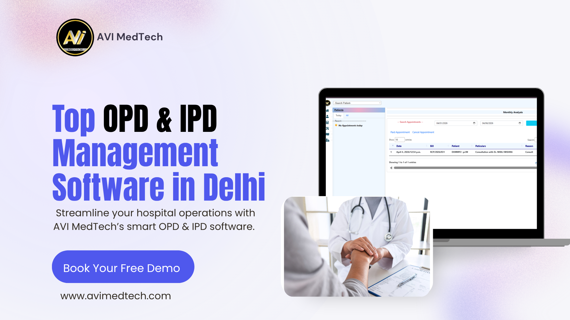 OPD & IPD Software for Dellhi With Free Demo - Lifetime Access