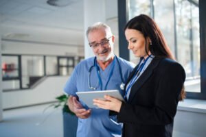 Doctors are observing the AVI MedTech software